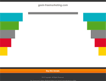 Tablet Screenshot of geek-freemarketing.com
